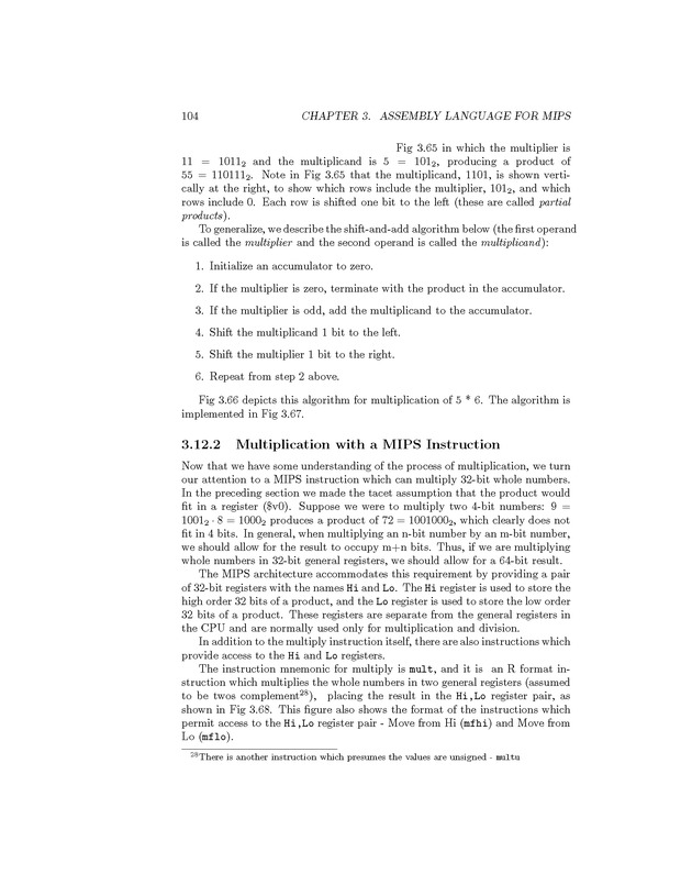 Computer Organization with MIPS - Page 104